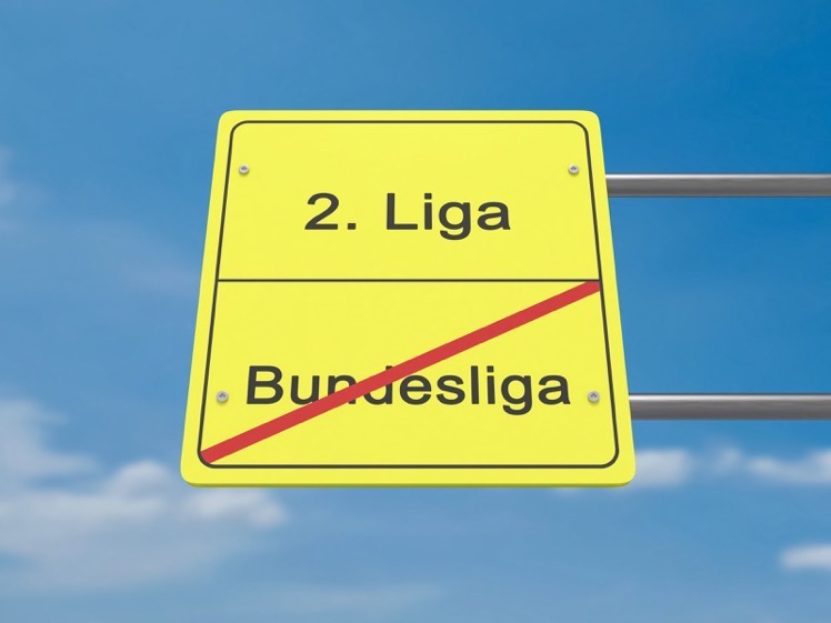 Bundesliga relegation sign