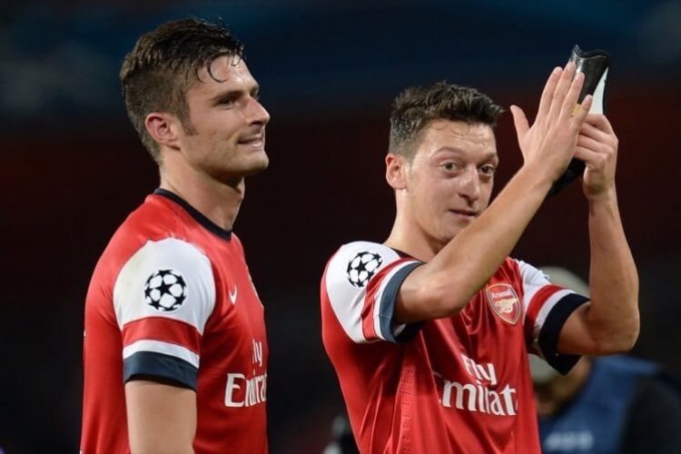 Giroud and Ozil for Arsenal