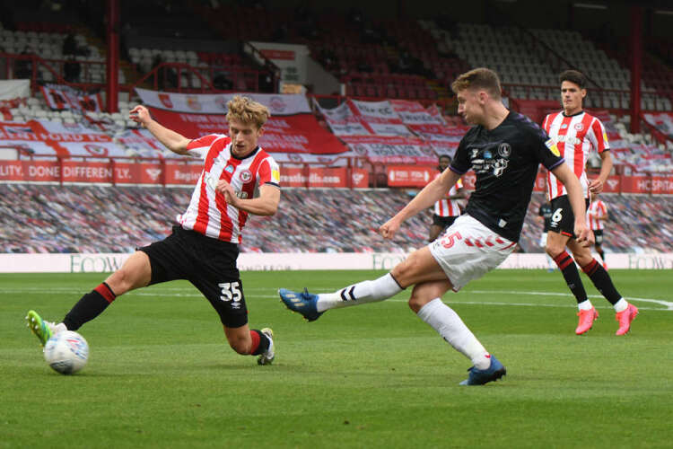 Charlton Athletic v Brentford in The Championship