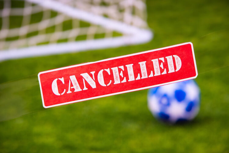 Football match canceled image