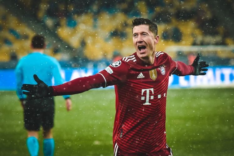 Robert Lewandowsk of Bayern Munich