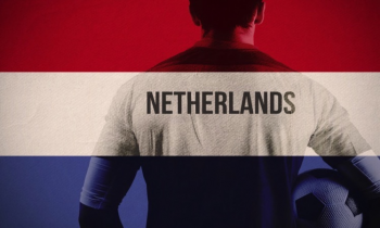 Dutch flag and player