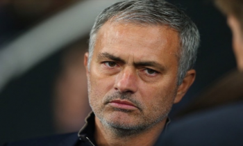 Worried Jose Mourinho