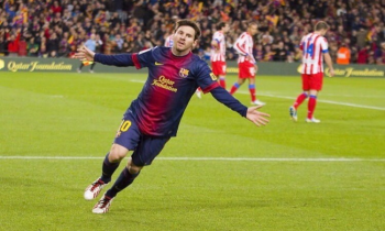 Messi celebrates