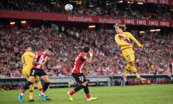 Antoine Griezmann for FC Barcelona against Athletic Bilbao