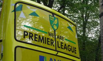 Norwich City Championship title celebration bus - May 2019.