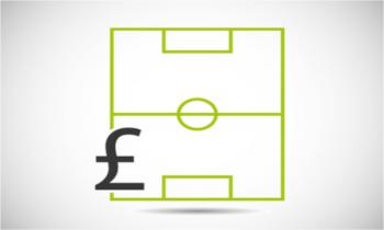 Football pitch with Pound Sterling image