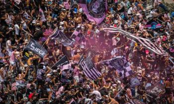 Inter Miami CF fans cheering on their team.