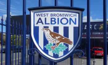West Bromwich Albion logo at The Hawthorns