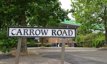 Carrow Road street sign at Norwich City FC