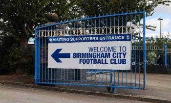 Entrance gate at St Andrews Stadium, home of Birmingham City FC