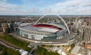Wembley Stadium aerial view